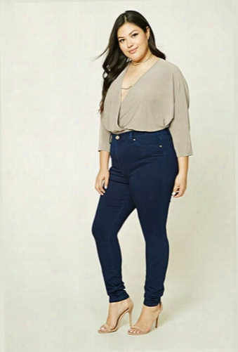 Plus Size High-rise Jeans