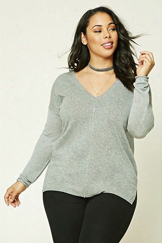 Plus Size Wool-blend Sweater