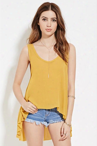 Raw-cut Gauze Top