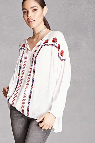 Rd & Koko Embroidered Top