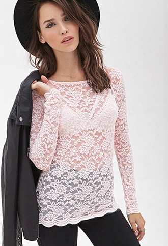 Sheer Floral Lace Top