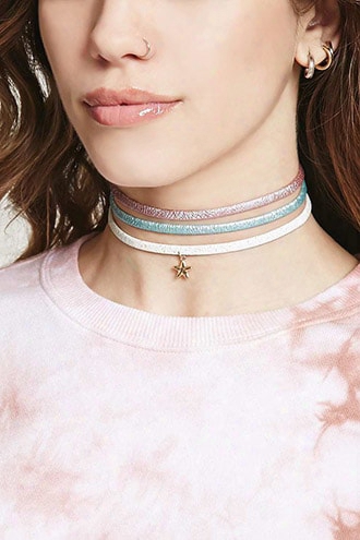 Star Charm Choker Set