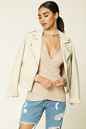 Surplice Choker Top