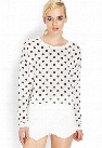 Slub Knit Polka Dot Top