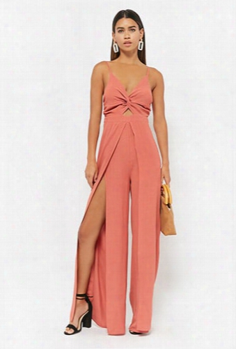 Chiffon Cutout Cami Jumpsuit