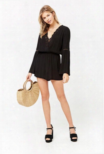 Crochet Trim Romper