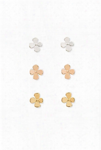 Floral Stud Earring Set