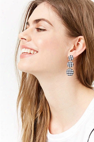 Gingham Drop Earrings