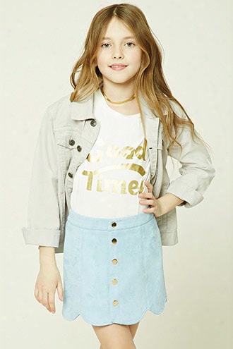 Girls Faux Suede Skirt (kids)