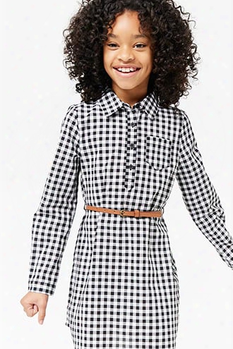 Girls Gingham Shirt Dress (kids)