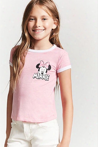 Girls Minnie Mouse Graphic Ringer Tee (kids)