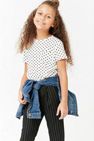 Girls Polka Dot Pocket Tee (kids)