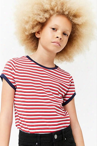 Girls Striped Ringer Tee (kids)