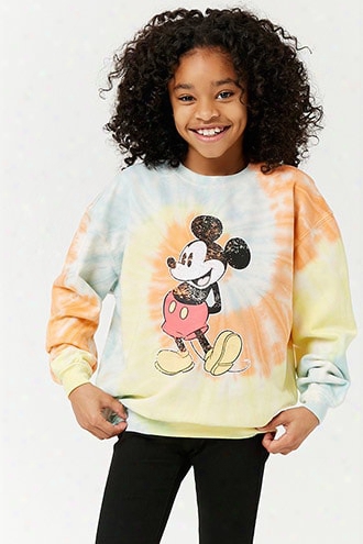 Girls Tie-dye Mickey Mouse Sweatshirt (kids)