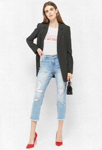 Low-rise Distressed Jeans