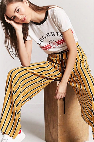 Multi-stripe Wide-leg Pants