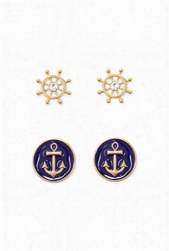 Nautical Stud Earring Set