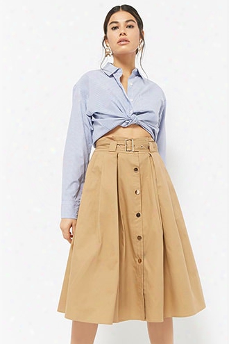 Pleated Paperbag Skirt