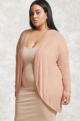 Plus Size Cocoon Cardigan