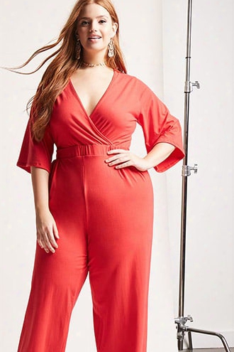 Rebdolls Inc. Surplice Jumpsuit