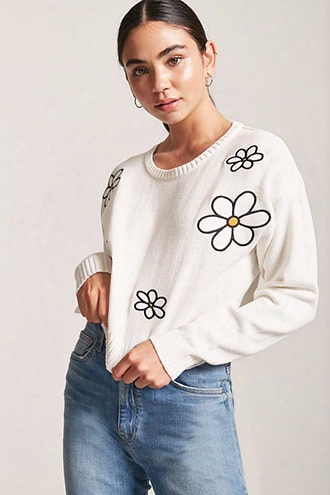 Ribbed Daisy Sweater