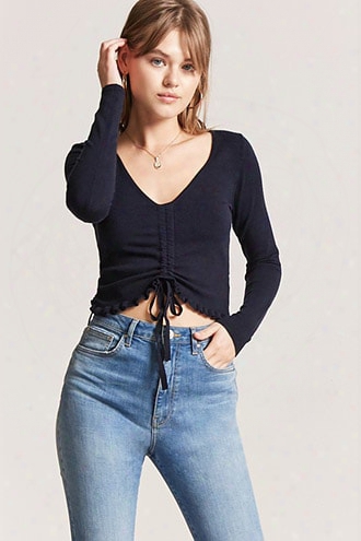 Ruffle Hem Crop Top