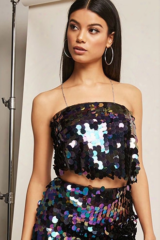 Sequin Crop Cami