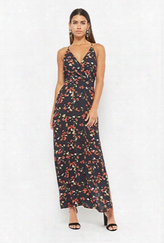 Slit Floral Maxi Dress
