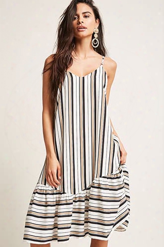Stripe Drop Hem Cami Dress