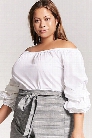 Plus Size Pickup Sleeve Top