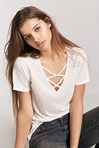 V-neck Crisscross Top