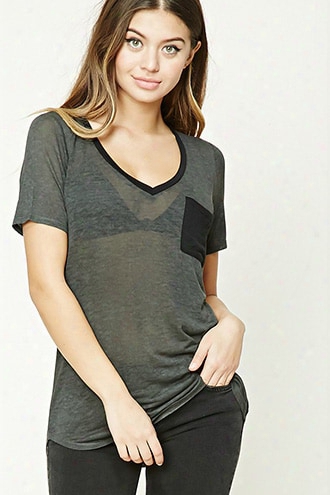 V-neck Pocket Tee