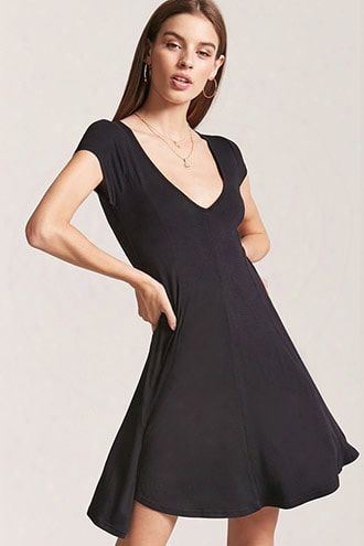 V-neck Swing Dress