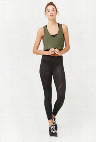 Active Mesh Panel Leggings