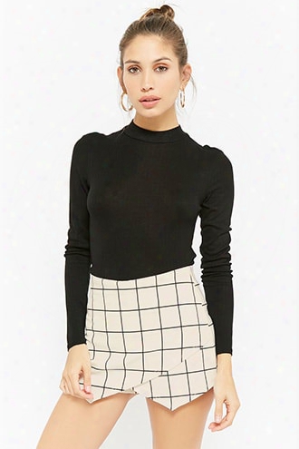 Asymmetrical Grid Skort