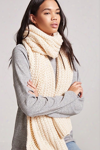 Chunky Ribbed Oblong Scarf