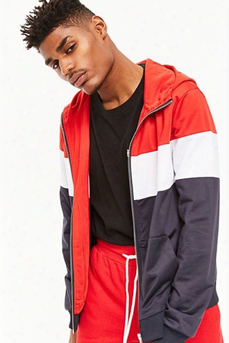 Colorblocked Zip-up Hoodie