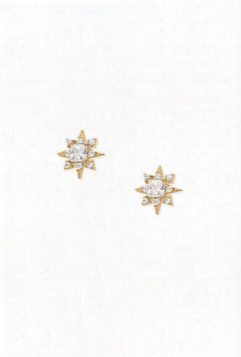 Cz Starburst Stud Earrings