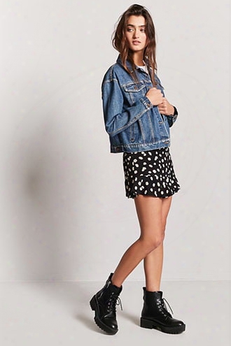 Daisy Print Mini Skirt