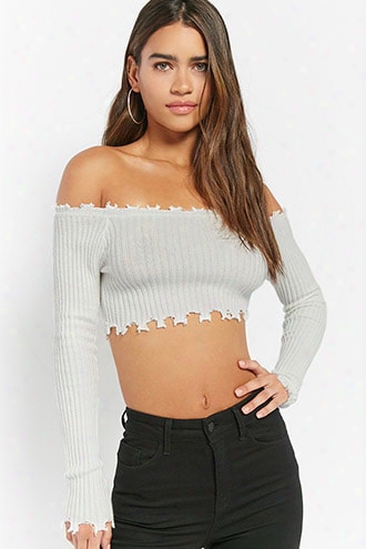 Distressed Crop Top