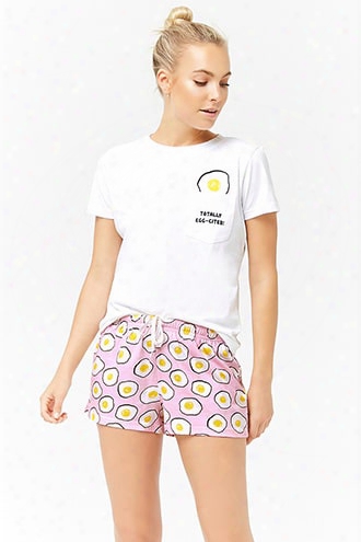 Egg Graphic Pajama Set