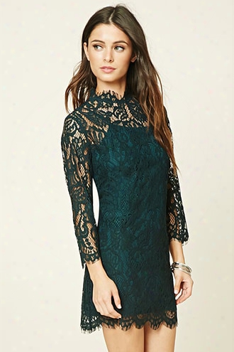 Eyelash Lace Mini Dress