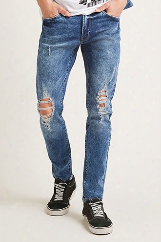 Faded Wash Skinny Jeans