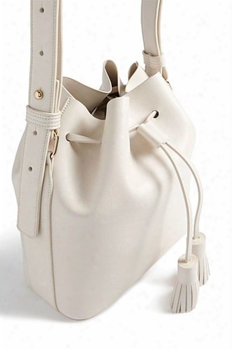 Faux Leather Bucket Bag