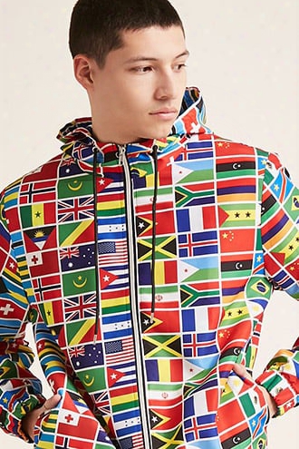 Flag Graphic Windbreaker