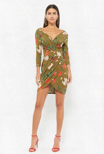 Floral Bodycon Tulip Dress