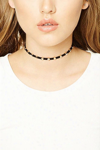 Genuine Suede Circle Choker