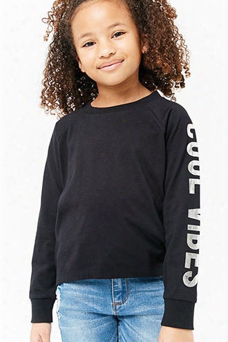 Girls Graphic Sleeve Top (kids)