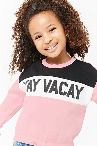 Girls Yay Vacay Graphic Pullover (kids)