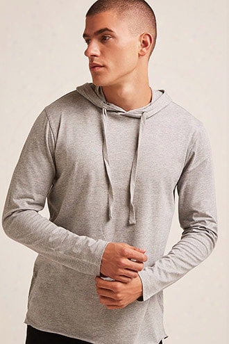 Hooded Heathered Pullover